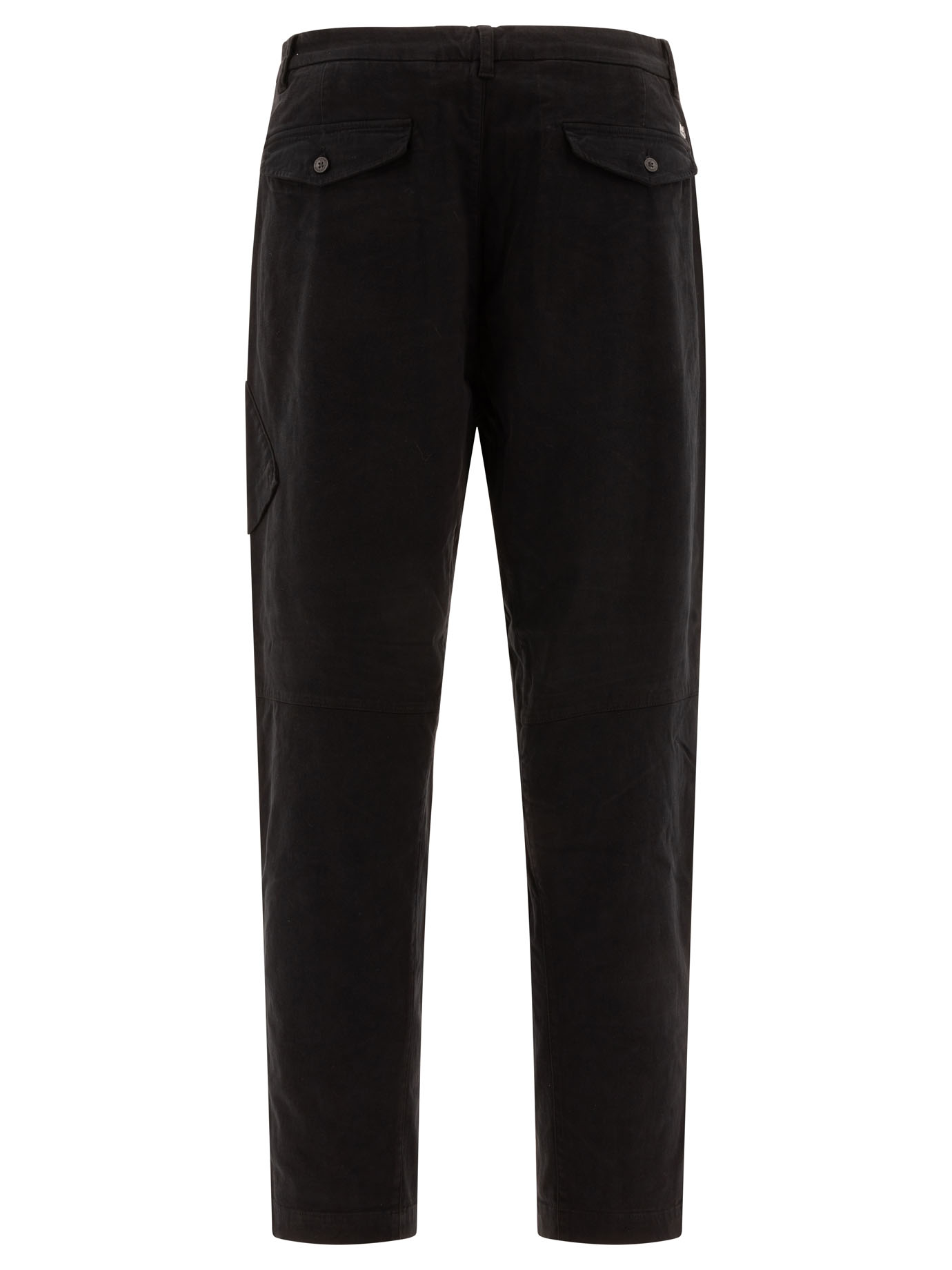 C.P. COMPANY Black   Stretch Sateen cargo trousers